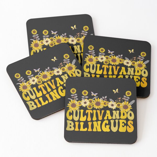 Item preview, Cultivating Bilinguals Groovy Sunflowers Retro Boho designed and sold by alaiuggrobe.