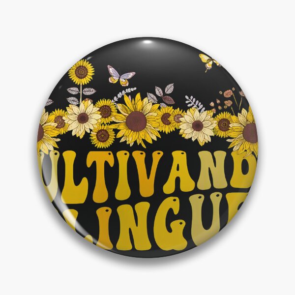 Aperçu de l'œuvre Cultiver des bilingues Tournesols Groovy Rétro Bohème créée et vendue par alaiuggrobe.