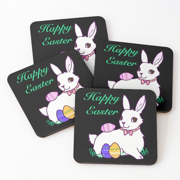 Item preview, Happy Easter White Rabbit designed and sold by MeanMachine603.