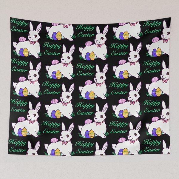 Item preview, Happy Easter White Rabbit designed and sold by MeanMachine603.