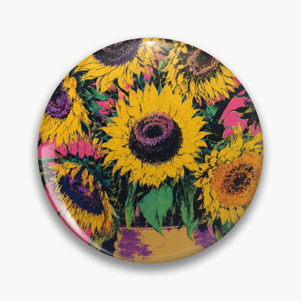 Item preview, Vincent Van Gogh's 'Sunflowers' in a Pop Art Style designed and sold by Neon-Mama.