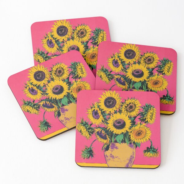 Item preview, Vincent Van Gogh's 'Sunflowers' in a Pop Art Style designed and sold by Neon-Mama.
