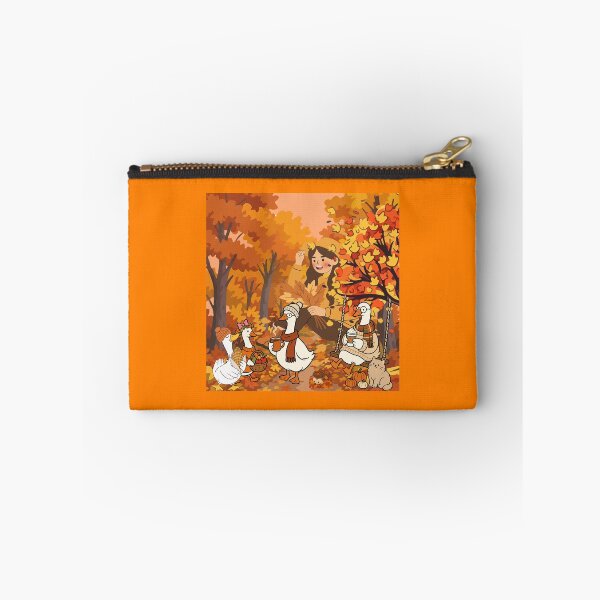 Item preview, Cozy Autumn Picnic with Cute Geese & Girl - Aesthetic Fall Forest Art designed and sold by EfyTR.