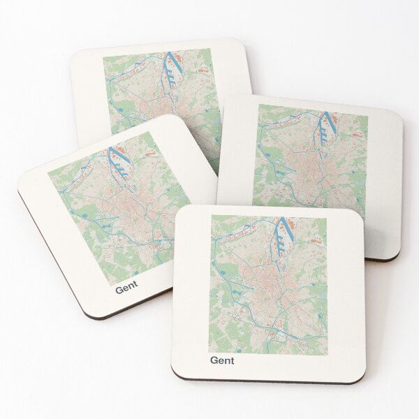 Item preview, Ghent Minimalistic Map Art designed and sold by MapsNerd.