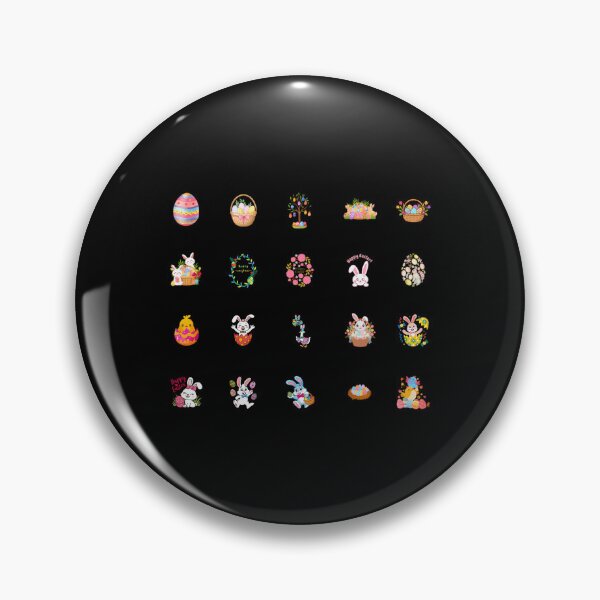 Artikelvorschau, Riesiges Oster-Sticker-Set – 20 niedliche Hasen- und Blumenmotive entworfen und verkauft von MeanMachine603.