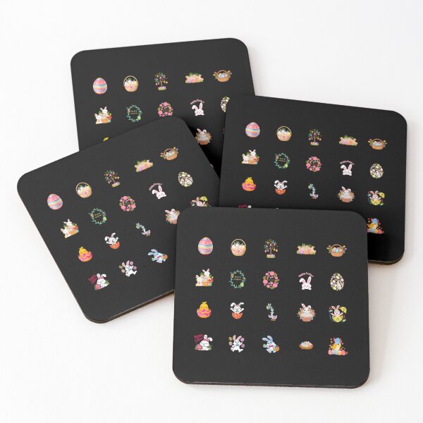 Item preview, Huge Easter Sticker Pack - 20 Cute Bunny  Floral Designs designed and sold by MeanMachine603.