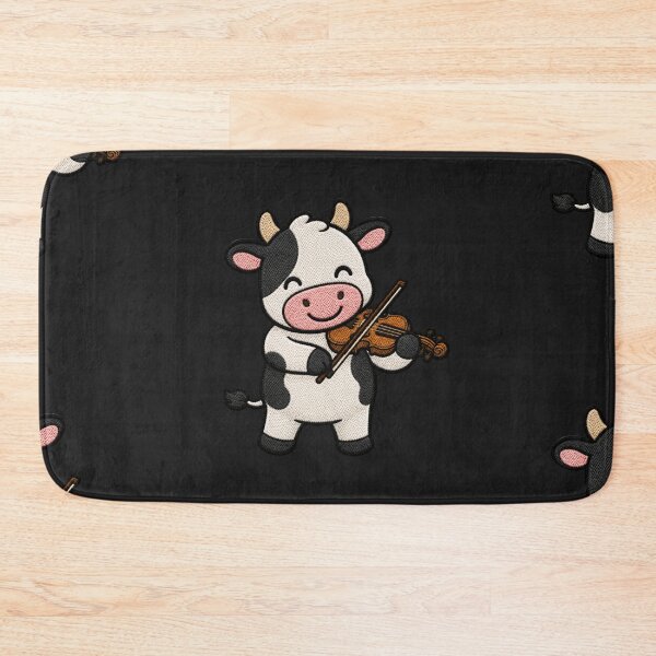 Item preview, Cute Cow Playing Violin Kawaii Embroidery Patch designed and sold by ColorSplash123.