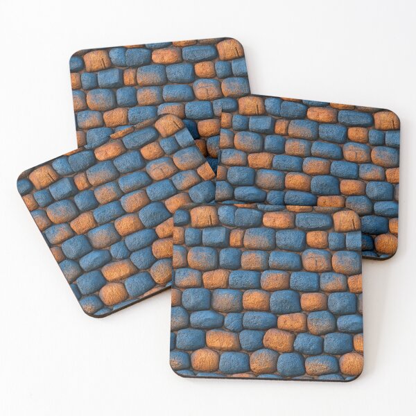 Item preview, Vibrant Fortress Stone Mosaic Pattern - Medieval Art designed and sold by Piotrek0001.