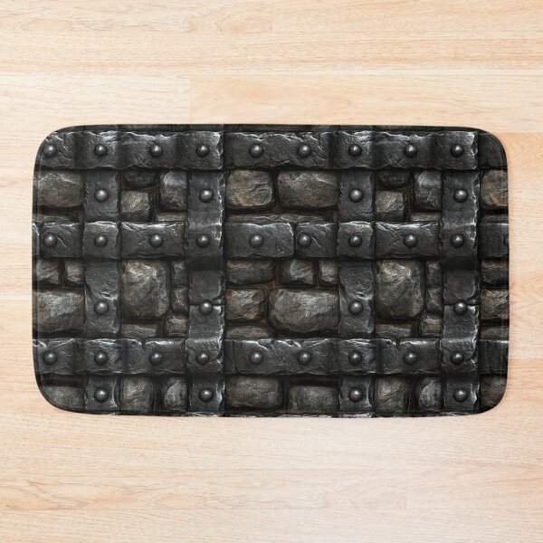 Item preview, Black Obsidian Dungeon Stone Wall - Medieval Art designed and sold by Piotrek0001.