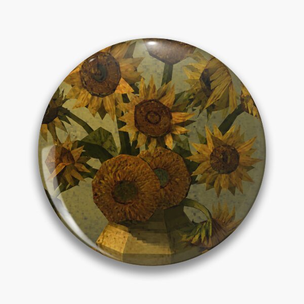 Item preview, Vincent Van Gogh's 'Sunflowers' in a PS1 Style designed and sold by Neon-Mama.