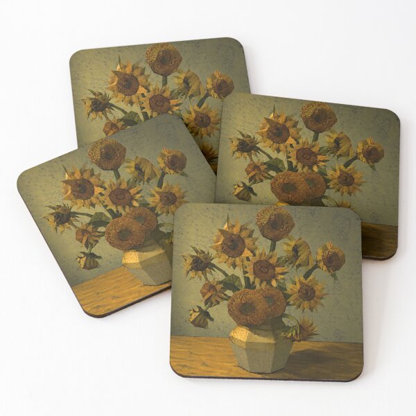 Item preview, Vincent Van Gogh's 'Sunflowers' in a PS1 Style designed and sold by Neon-Mama.