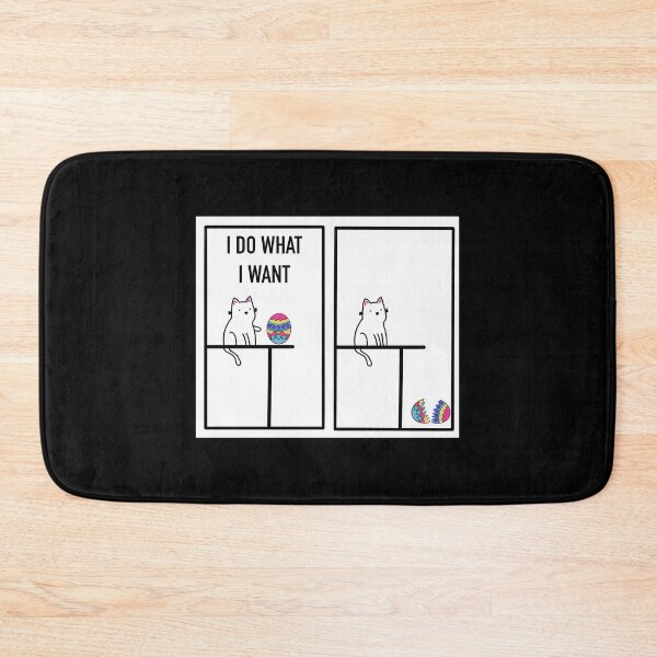 Item preview, I Do What I Want Easter Egg Cat Happy Easter designed and sold by MeanMachine603.