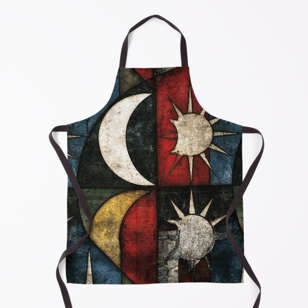Item preview, Celestial Moon and Sun Heraldic Shield Art designed and sold by Piotrek0001.