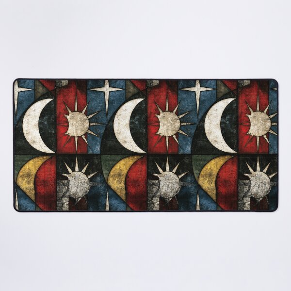 Item preview, Celestial Moon and Sun Heraldic Shield Art designed and sold by Piotrek0001.