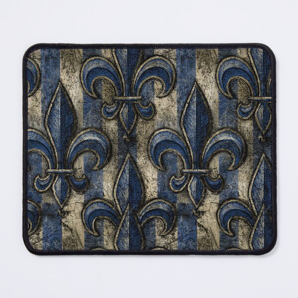 Item preview, Antique Blue Fleur-de-Lis Sanctuary Art designed and sold by Piotrek0001.