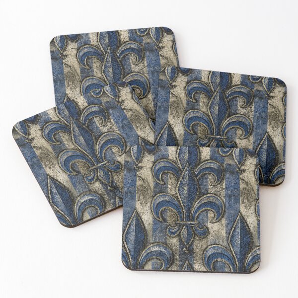 Item preview, Antique Blue Fleur-de-Lis Sanctuary Art designed and sold by Piotrek0001.