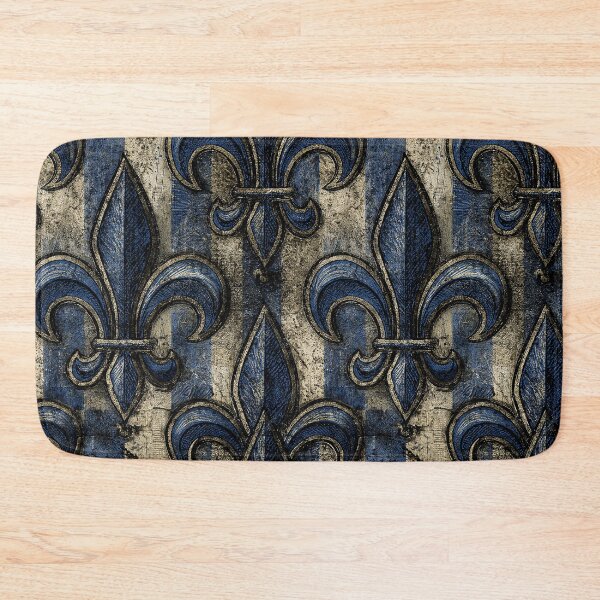 Item preview, Antique Blue Fleur-de-Lis Sanctuary Art designed and sold by Piotrek0001.