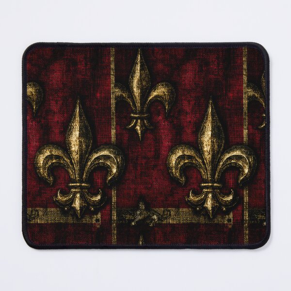 Item preview, Royal Golden Fleur-de-Lis on Crimson Velvet designed and sold by Piotrek0001.
