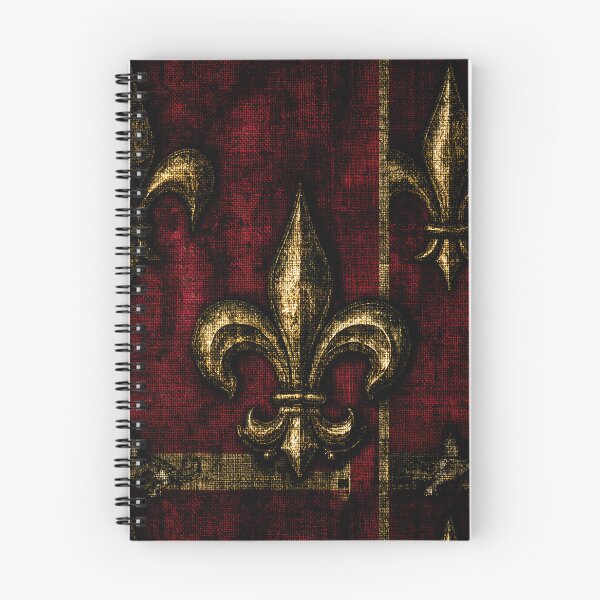 Item preview, Royal Golden Fleur-de-Lis on Crimson Velvet designed and sold by Piotrek0001.