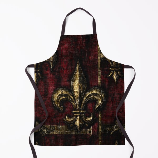 Item preview, Royal Golden Fleur-de-Lis on Crimson Velvet designed and sold by Piotrek0001.