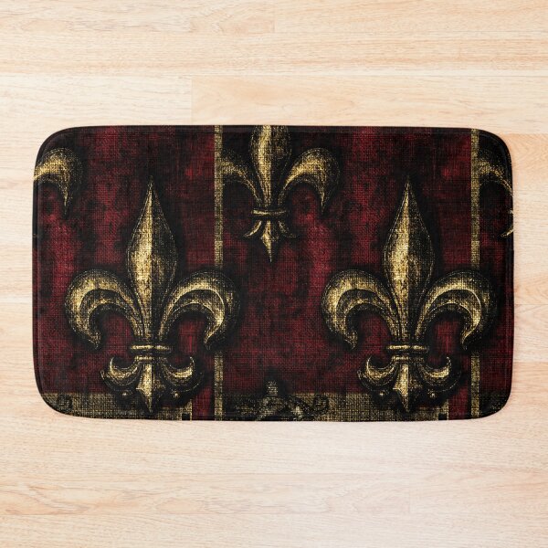Item preview, Royal Golden Fleur-de-Lis on Crimson Velvet designed and sold by Piotrek0001.