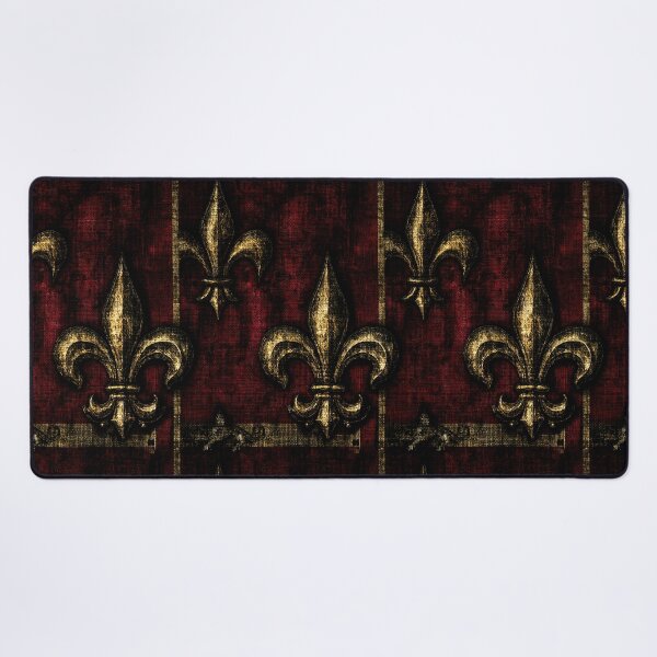Item preview, Royal Golden Fleur-de-Lis on Crimson Velvet designed and sold by Piotrek0001.