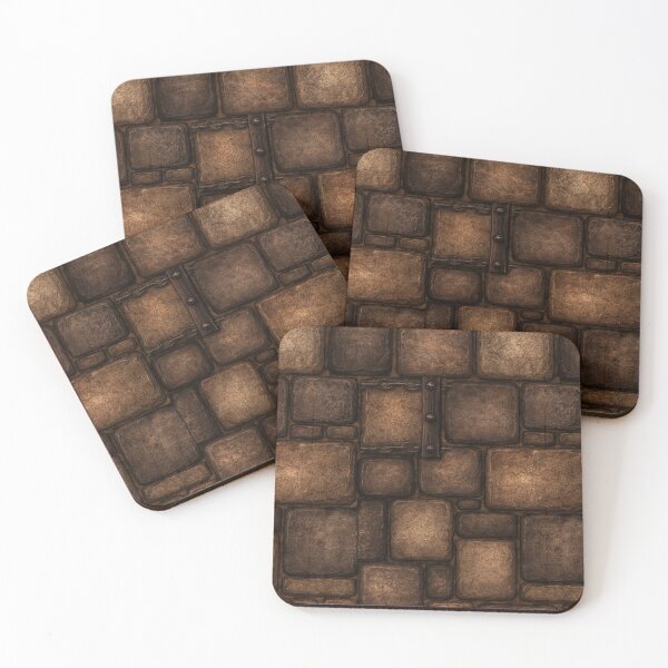 Item preview, Charcoal Brown Fortress Block Texture - Medieval Art designed and sold by Piotrek0001.