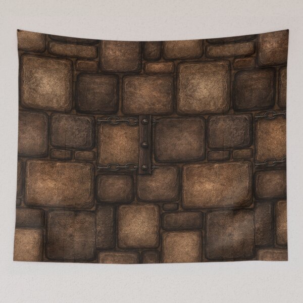 Item preview, Charcoal Brown Fortress Block Texture - Medieval Art designed and sold by Piotrek0001.