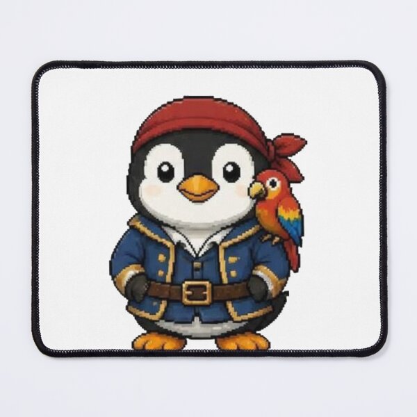Item preview, Pixel Pirate Penguin | Retro Bird Gift designed and sold by Icareis-Studios.