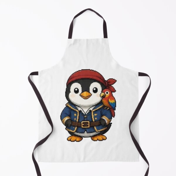 Item preview, Pixel Pirate Penguin | Retro Bird Gift designed and sold by Icareis-Studios.