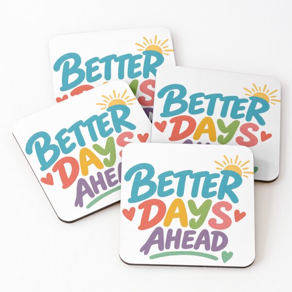 Item preview, Better Days Ahead Inspirational Sunshine Typography Quote designed and sold by Nicha Studio.
