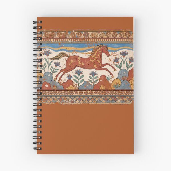 Item preview, Minoan Flying Gallop Horse Fresco: Ancient Aegean Palace Art designed and sold by FreiherrPK.