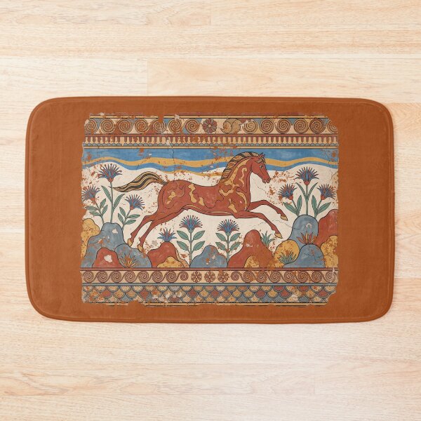 Item preview, Minoan Flying Gallop Horse Fresco: Ancient Aegean Palace Art designed and sold by FreiherrPK.
