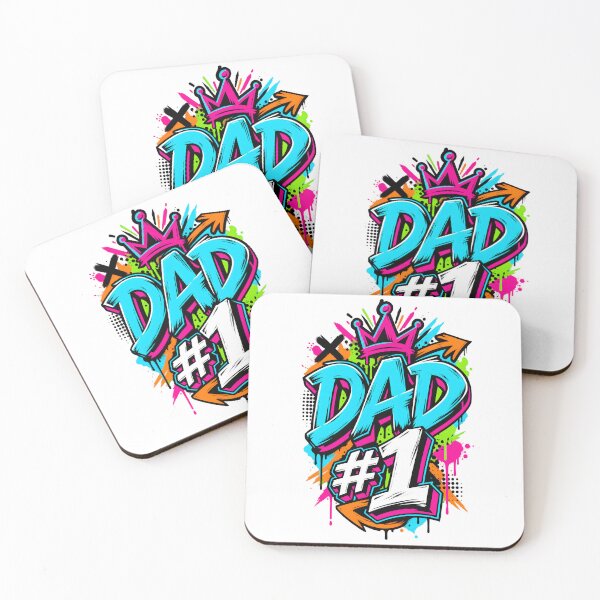 Item preview, Dad #1 Bold Streetwear Graffiti Typography Gift designed and sold by Artycom.