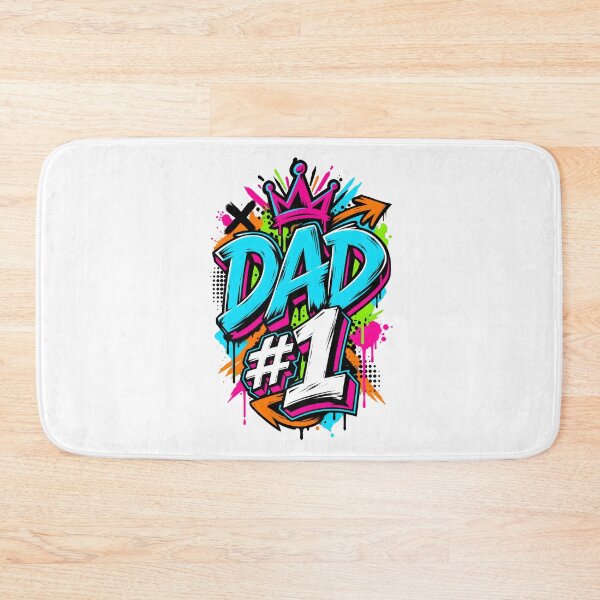 Item preview, Dad #1 Bold Streetwear Graffiti Typography Gift designed and sold by Artycom.