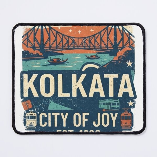 Item preview, Kolkata City of Joy Vintage Retro Travel Design designed and sold by mdsakibhossain.