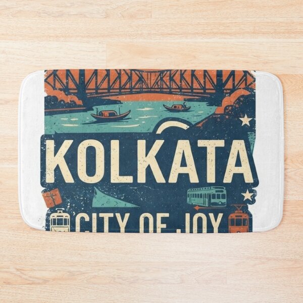Item preview, Kolkata City of Joy Vintage Retro Travel Design designed and sold by mdsakibhossain.