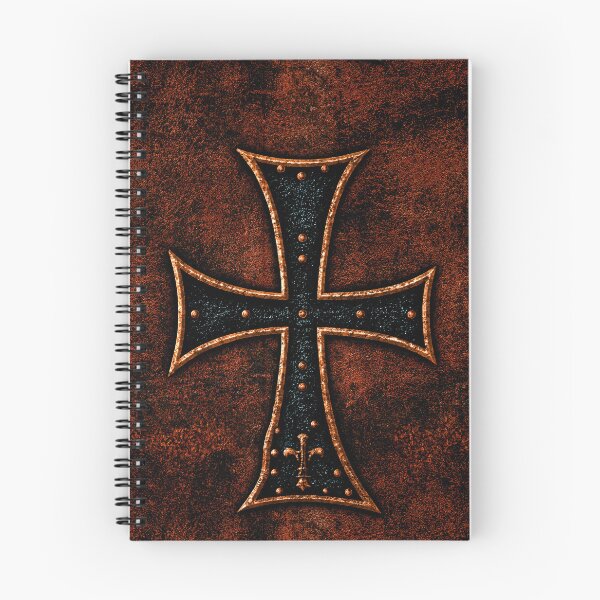 Item preview, Crusader Cross on Dark Weathered Stone Art designed and sold by Piotrek0001.