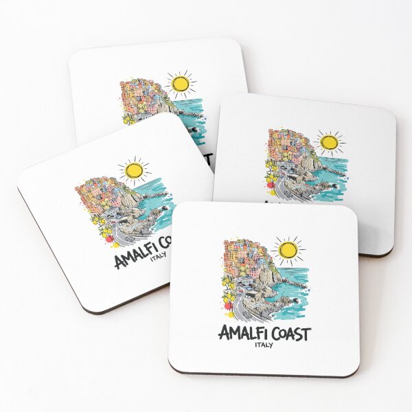 Item preview, Amalfi Coast Italy Coastal Travel Art designed and sold by Merch by Das Design Studio.