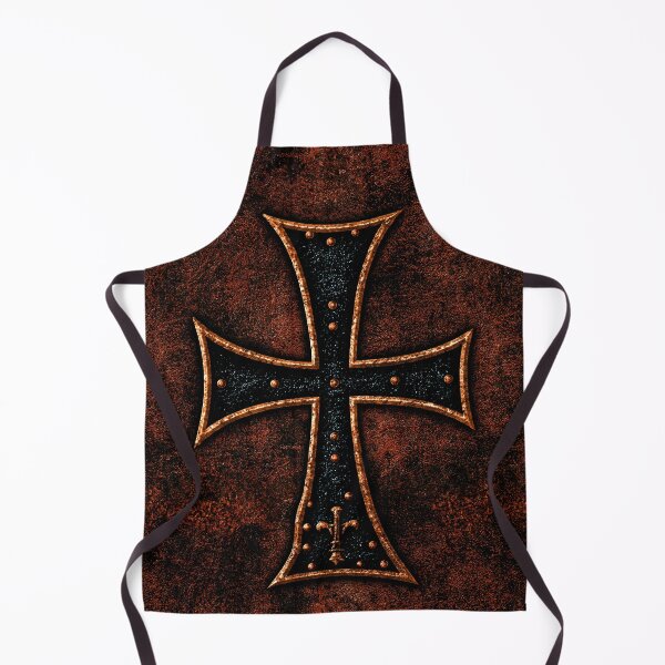 Item preview, Crusader Cross on Dark Weathered Stone Art designed and sold by Piotrek0001.