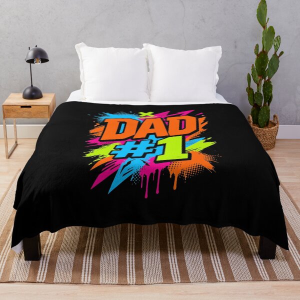 Item preview, Dad #1 Bold Streetwear Graffiti Typography Gift designed and sold by Artycom.