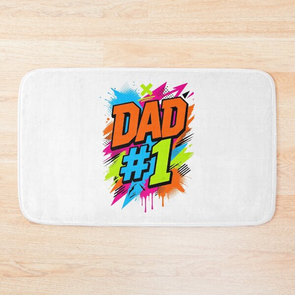 Item preview, Dad #1 Bold Streetwear Graffiti Typography Gift designed and sold by Artycom.