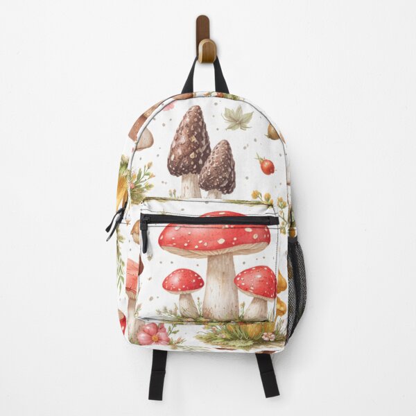 Item preview, Vintage Mushroom Pattern Botanical Illustration designed and sold by DreamPixelPrint.