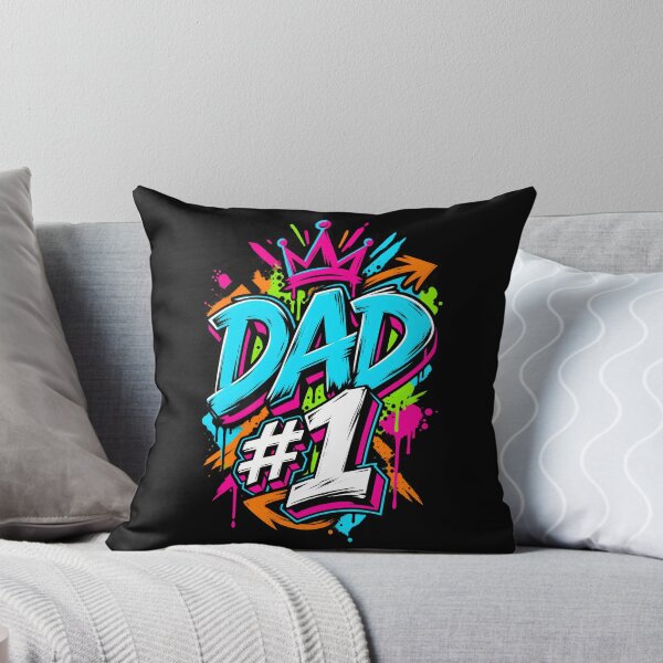 Item preview, Dad #1 Bold Streetwear Graffiti Typography Gift designed and sold by Artycom.