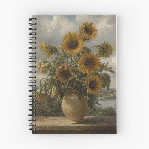 Item preview, Vincent Van Gogh's 'Sunflowers' in a Romanticism Style designed and sold by Neon-Mama.