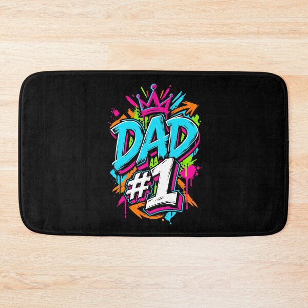 Item preview, Dad #1 Bold Streetwear Graffiti Typography Gift designed and sold by Artycom.