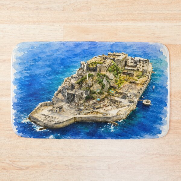 Item preview, Gunkanjima Hashima Island designed and sold by HOMETOWN86.