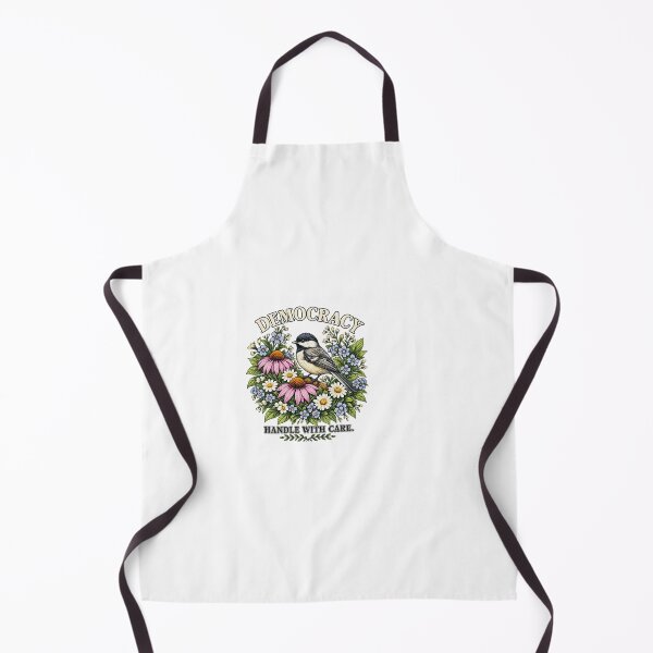 Item preview, Democracy Handle With Care Vintage Chickadee Bird Floral Art designed and sold by SEINENGAPPI18.