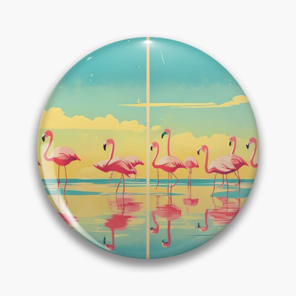 Item preview, Midday Flamingo Lagoon designed and sold by ONYX Pixee.