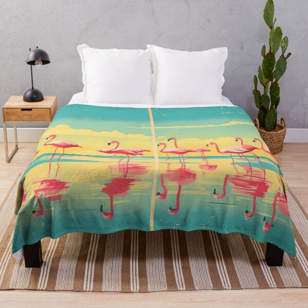 Item preview, Midday Flamingo Lagoon designed and sold by ONYX Pixee.